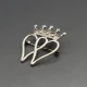 Vintage Andrew Coomber Silver Luckenbooth Brooch