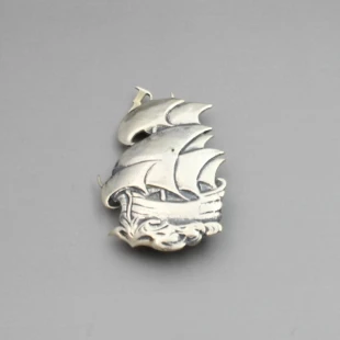 Bernard Instone Viking Ship Brooch