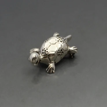 Mexico Sterling Silver Turtle Brooch