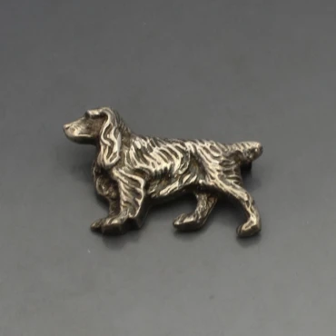 Sterling Silver Spaniel Brooch