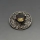 Ward Brothers Cairgorm Quartz and Silver Brooch