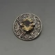 Ward Brothers Cairgorm Quartz and Silver Brooch