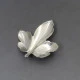 Herman Siersbol  Silver Maple  Leaf Brooch