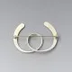 Modernist Sterling Silver Swirls Brooch