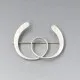 Modernist Sterling Silver Swirls Brooch