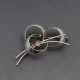 NE FROM Silver Flower Brooch