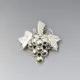 Vintage Mexico Solid Silver Floral Brooch