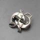 Vintage Geoffrey Bellamy Silver Dolphins Brooch