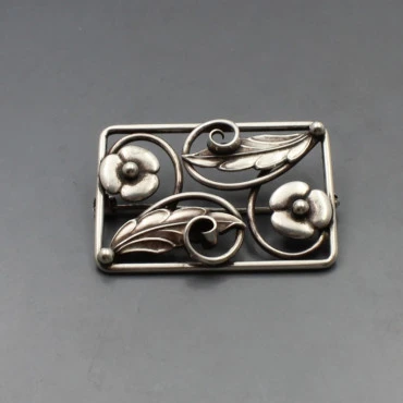 Jos Khan Danish 830 Silver Brooch