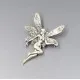 Vintage  Silver Fairy Brooch