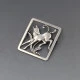 Vintage Bernard Hertz 830 Silver Deer Brooch