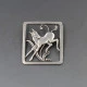 Bernard Hertz 830 Silver Deer Brooch