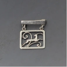 Christian Veilskov,  830 Silver Deer Brooch