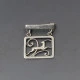 Vintage Christian Veilskov,  830 Silver Deer Brooch