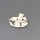 Eiler and Marloe 830 Silver Rabbit Brooch
