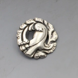Georg Jensen Silver Dove Brooch #134