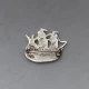 Shipton and Co Silver Mayflower Ship Brooch