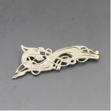 Tain Silver Kells Dragon Brooch