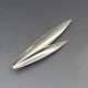 Eigil Jensen for Anton Michelsen  Silver Leaf Brooch