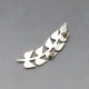 Abelone Shell Silver Leaves Brooch
