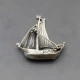 Shipton and Co Silver Viking Ship Brooch