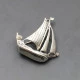 Shipton and Co Silver Viking Ship Brooch