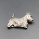 Aiden J Breen Silver Dog Brooch - 22 Grams