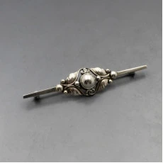 Georg Jensen Silver Floral Brooch #224B