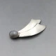 Agate and Silver Israel Brooch