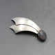 Vintage Agate and Silver Israel Brooch