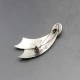 Agate and Silver Israel Brooch