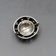 NE FROM Silver Floral Brooch