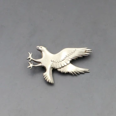 Ola Gorie Silver Bird of Prey Brooch