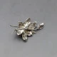 Silver Floral Brooch