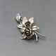 Silver Floral Brooch