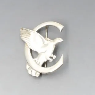 Malcolm Gray Silver Bird of Prey  Brooch