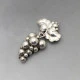 Georg Jensen Silver Grapes Brooch #217B