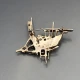  JUHLS Norway Silver "Tundra" Brooch
