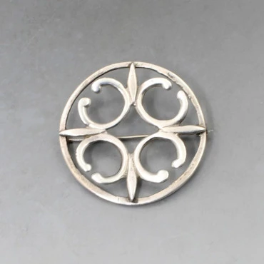 Ola Gorie Silver Celtic Brooch