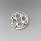 Ola Gorie Silver Celtic Brooch