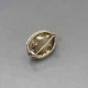 Oval Citrine and Silver Brooch