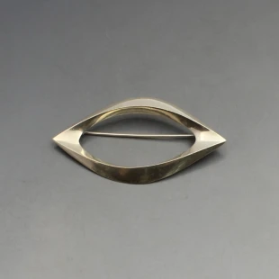 Designer WH Silver Eclipse Brooch