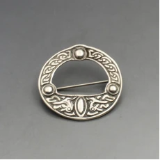 Robert Allison Silver Shield Brooch