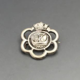 Scottish Silver Viking Ship Brooch 