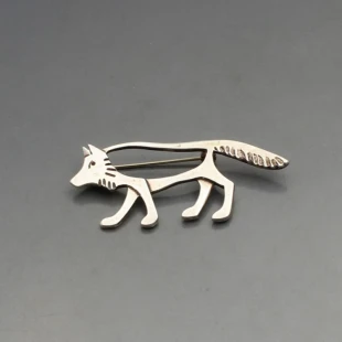 Jan Kofod Danish Silver Wolf Brooch
