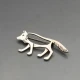 Jan Kofod Silver Wolf Brooch