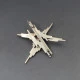 Ernest Blyth for Ivan  Tarratt Ltd Silver "Cortina" Brooch 1966