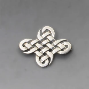 Ola Gorie Silver Celtic Brooch