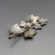 Geoffrey Bellamy  Silver Leaves Brooch