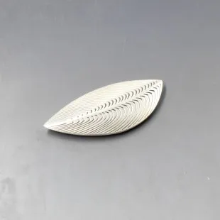 Eigil Jensen for Anton Michelsen Silver Leaf Brooch